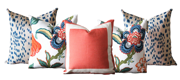 Mix and Match Pillows - How to Coordinate Your Custom Upholstered Sofa Makers Pillows